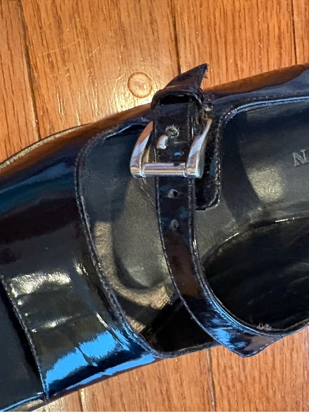 Patent Leather Black Block Heel Slingback Sandals by Cole Haan